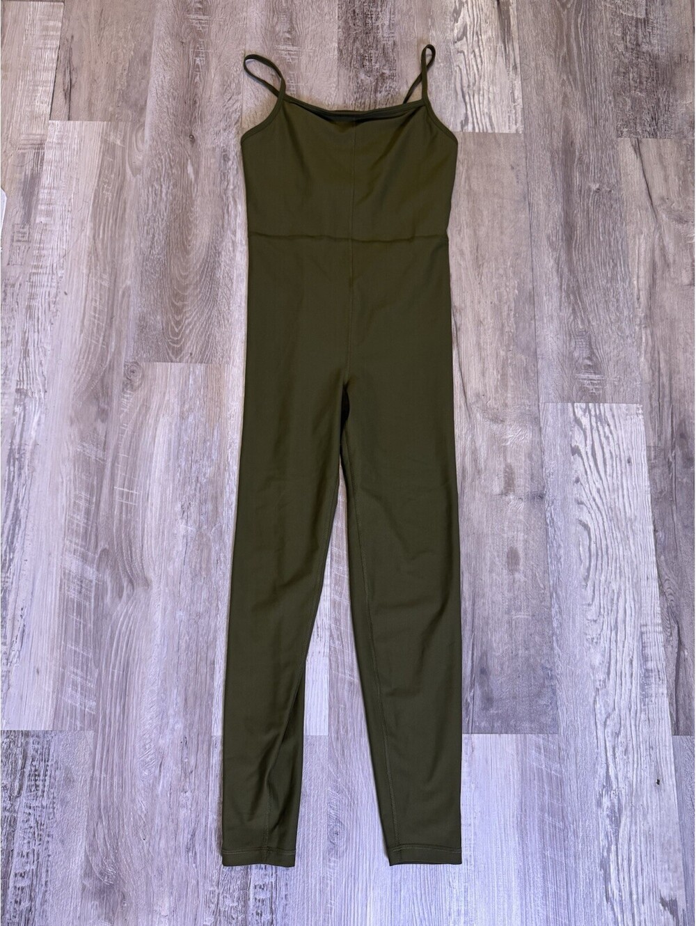 Old Navy Active PowerSoft Women’s Small Olive Green Cami Legging Jumpsuit